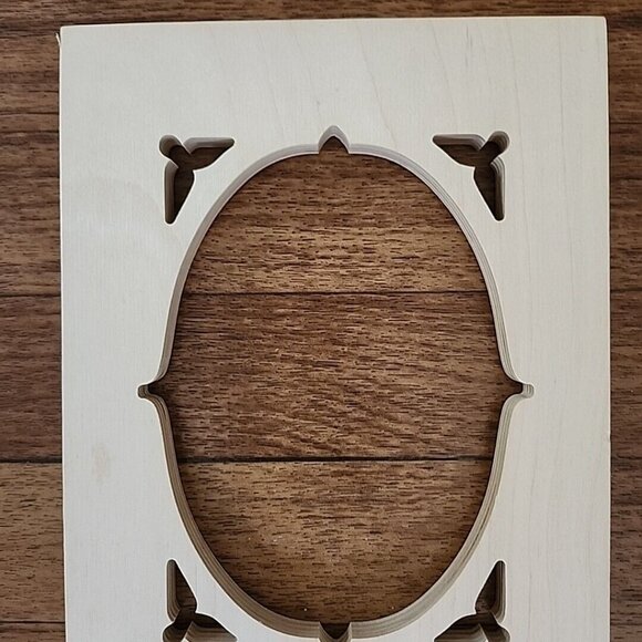 14"x7" Unfinished Vintage Looking Door Frame for Painting or Crafts - Picture 3 of 5